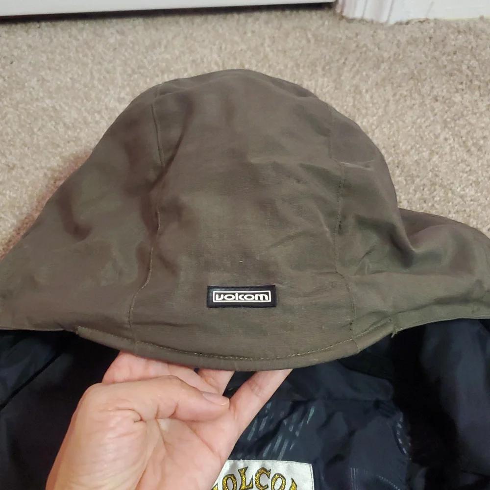 Volcom Olive And Cream Winter Coat